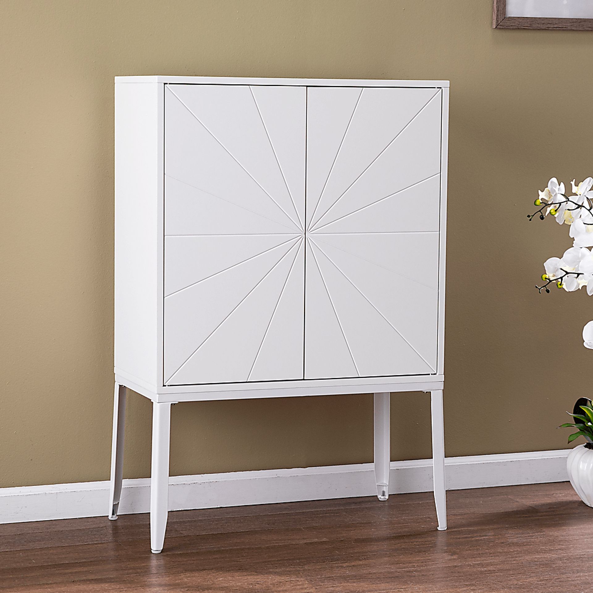 Magellen White Accent Cabinet - Image 5