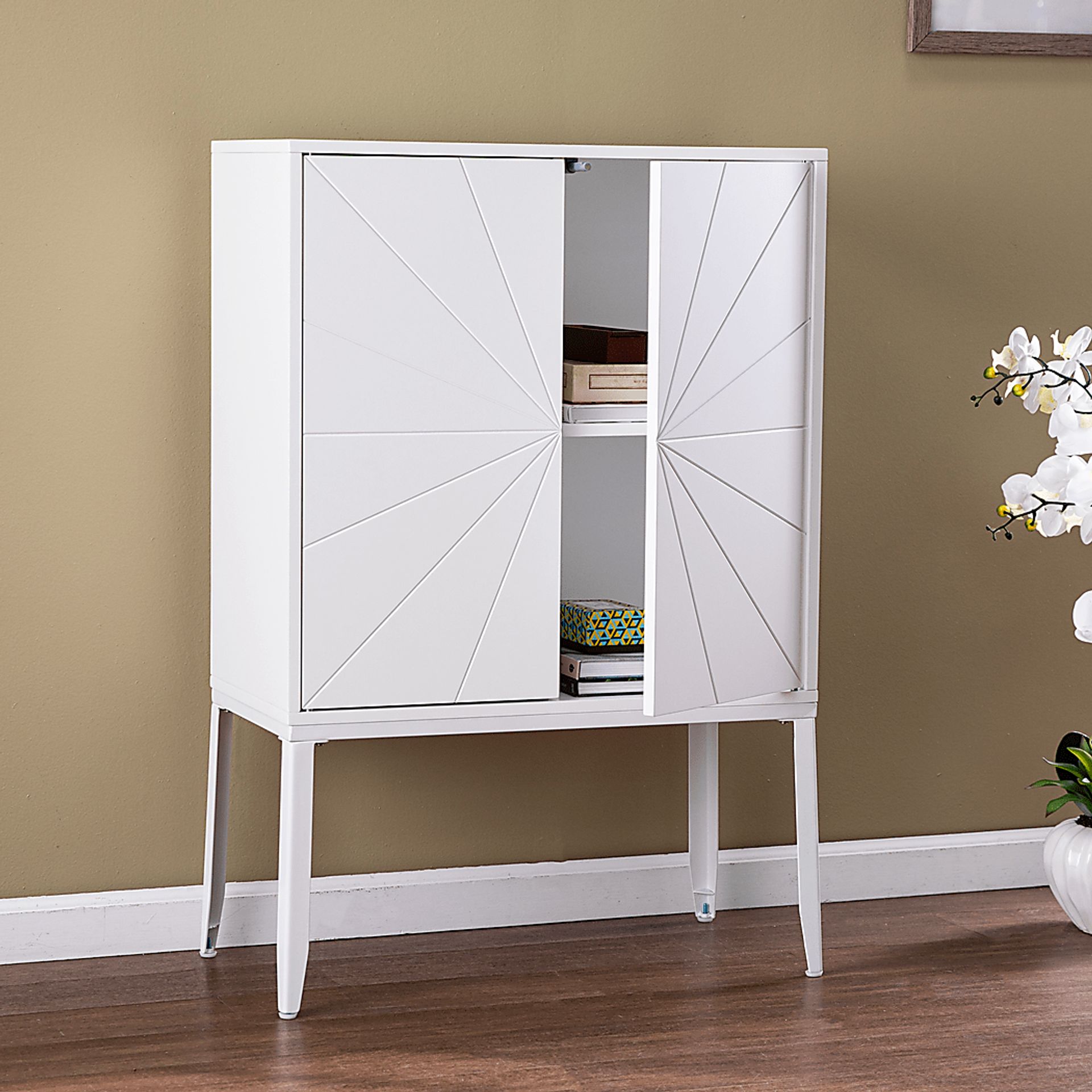 Magellen White Accent Cabinet - Image 6