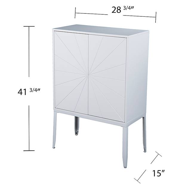 Magellen White Accent Cabinet - Thumbnail - Image 7