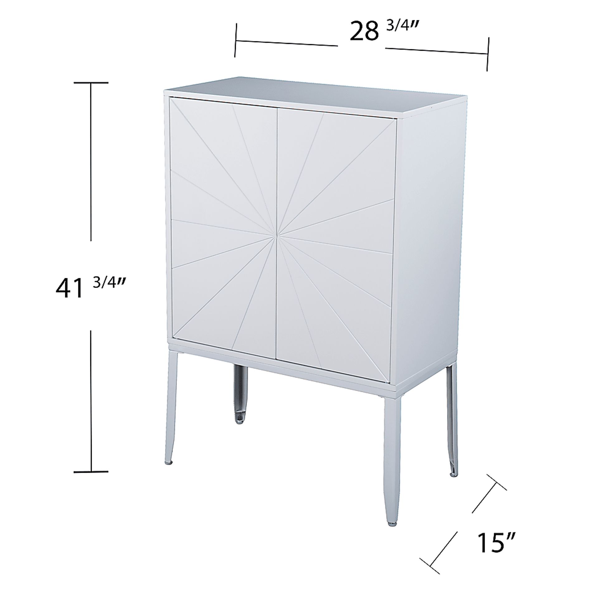 Magellen White Accent Cabinet - Image 7