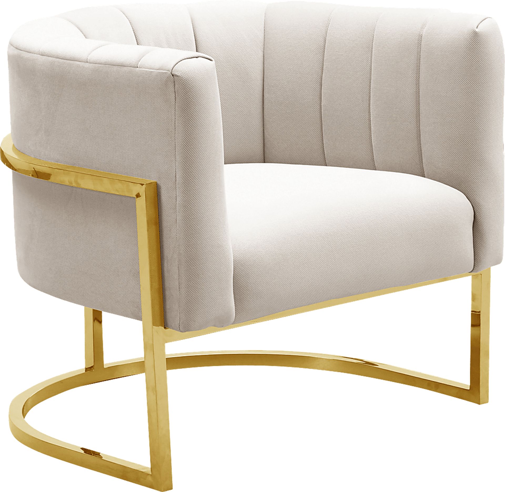 Maggie Lane I Cream Accent Chair - Image 1