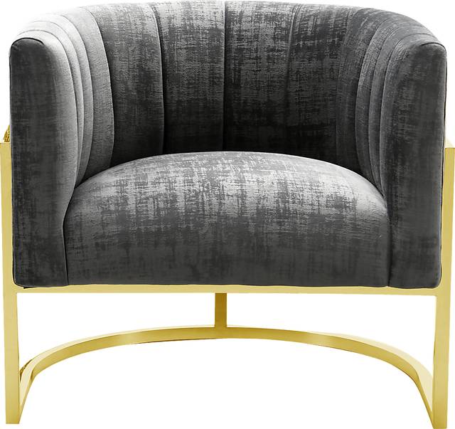 Maggie Lane I Gray Accent Chair - Thumbnail - Image 2