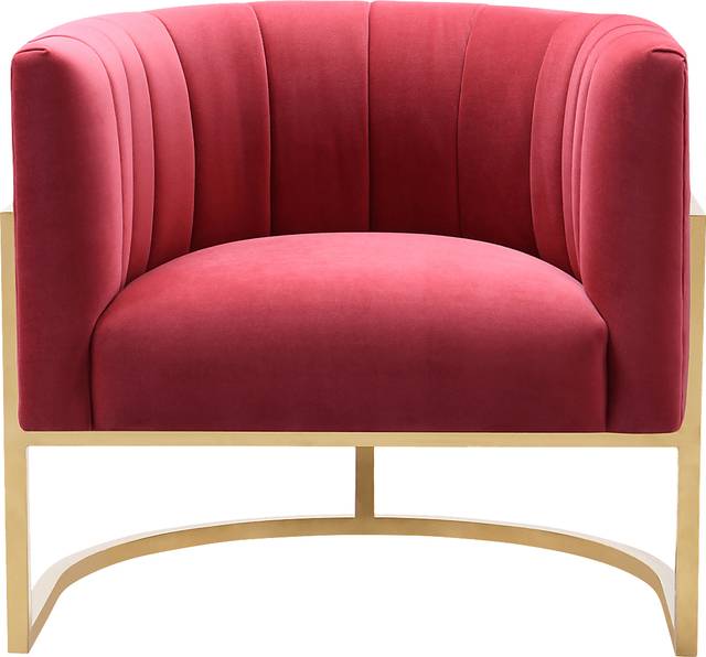 Maggie Lane I Hot Pink Accent Chair - Thumbnail - Image 2