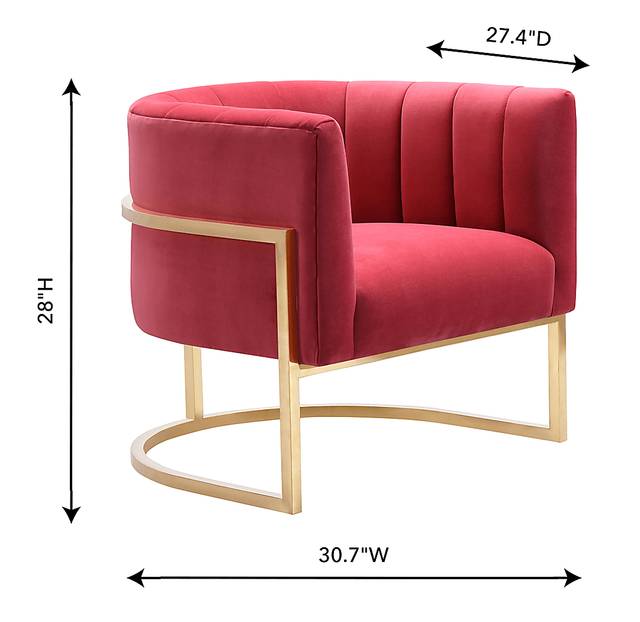 Maggie Lane I Hot Pink Accent Chair - Thumbnail - Image 7