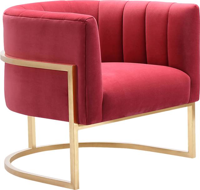 Maggie Lane I Hot Pink Accent Chair - Thumbnail - Image 1
