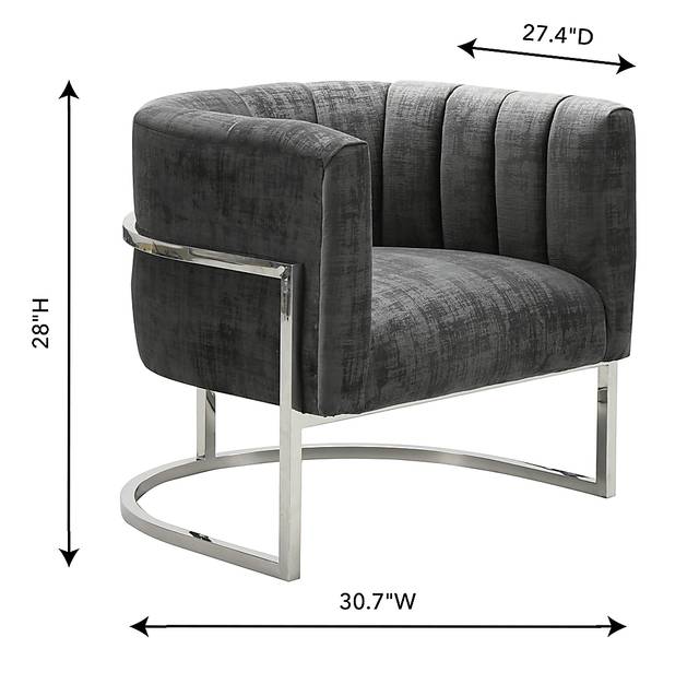 Maggie Lane II Gray Accent Chair - Thumbnail - Image 6