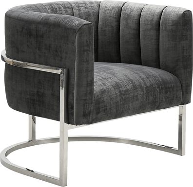 Maggie Lane II Gray Accent Chair