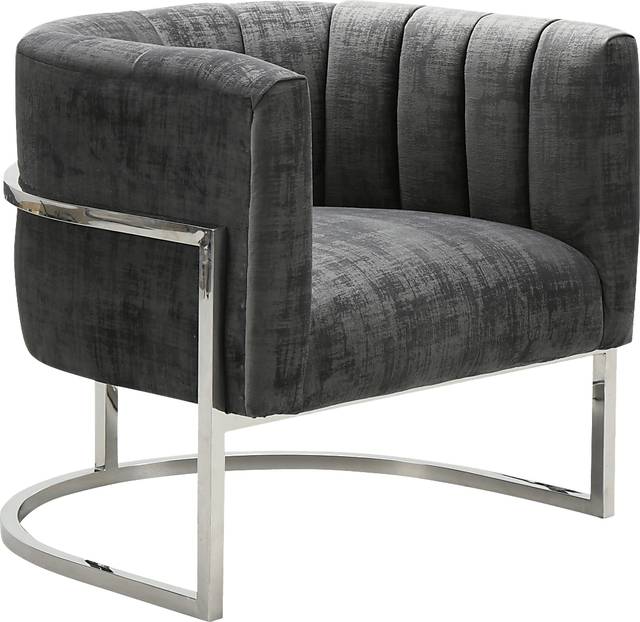 Maggie Lane II Gray Accent Chair - Thumbnail - Image 1
