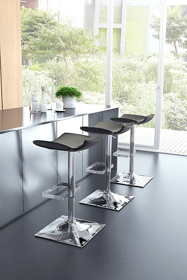 Magi Black Counter Height Stool - Thumbnail - Image 2
