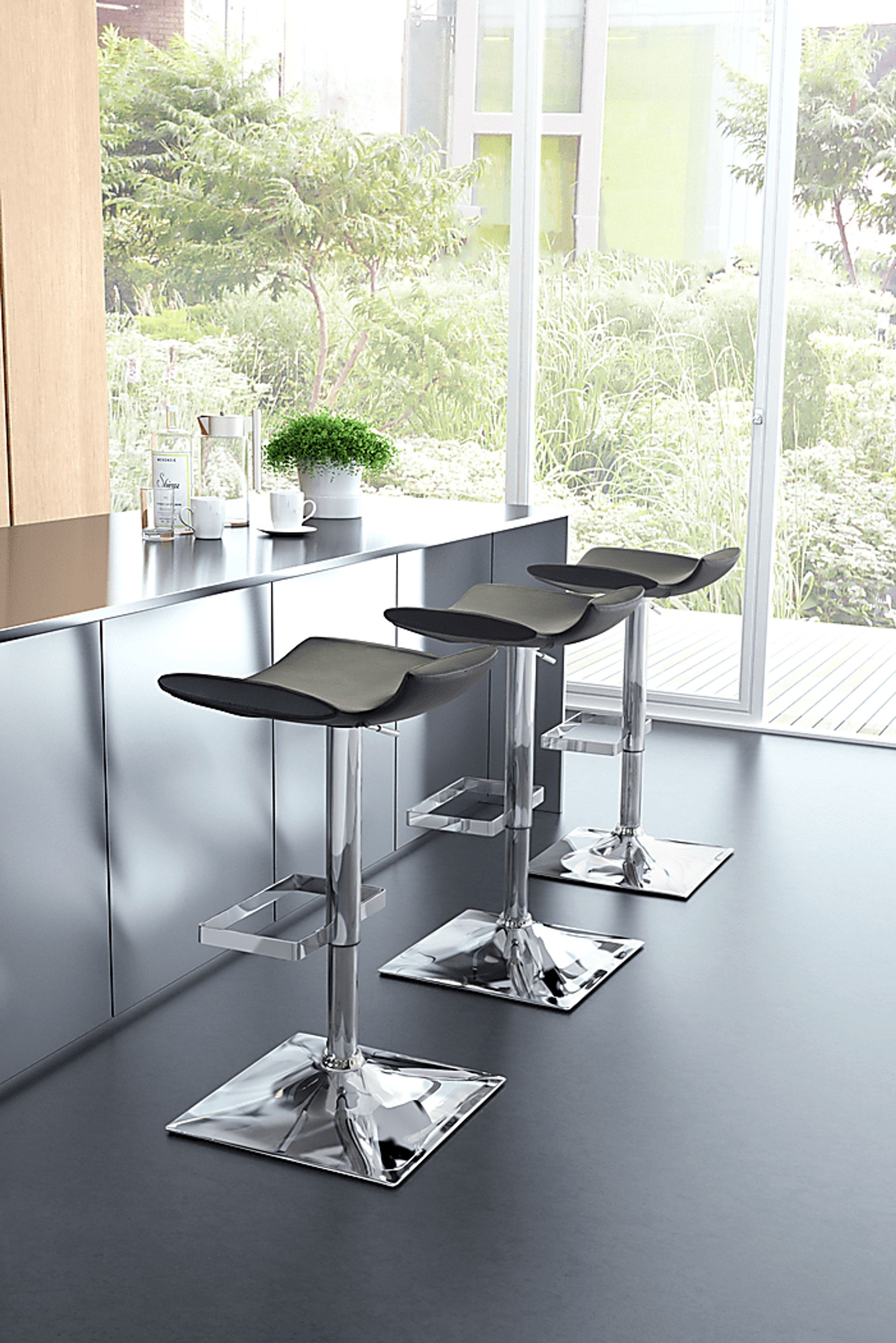 Magi Black Counter Height Stool - Image 2