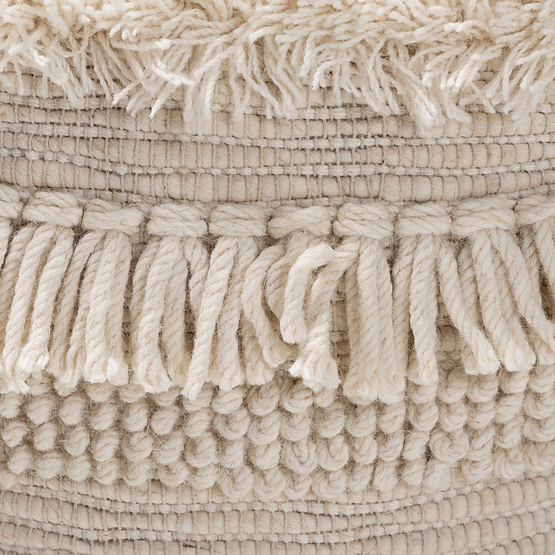 Magill Court Beige Pouf - Image 3
