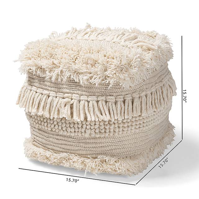 Magill Court Beige Pouf - Thumbnail - Image 6