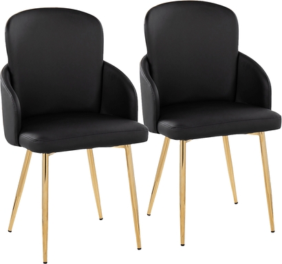 Maglista I Black Dining Chair Set of 2