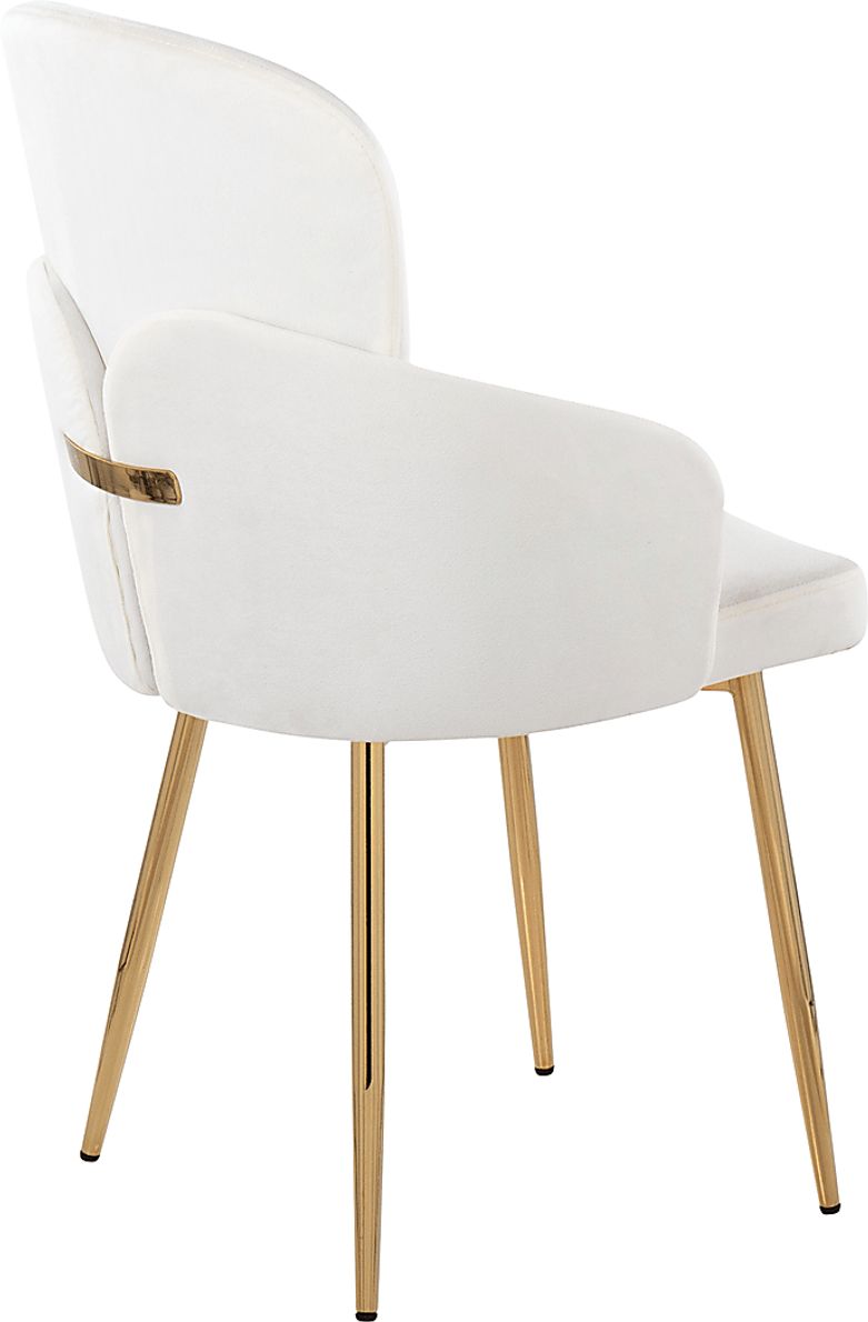 Maglista I Cream Velvet Dining Chair Set of 2 Rooms To Go