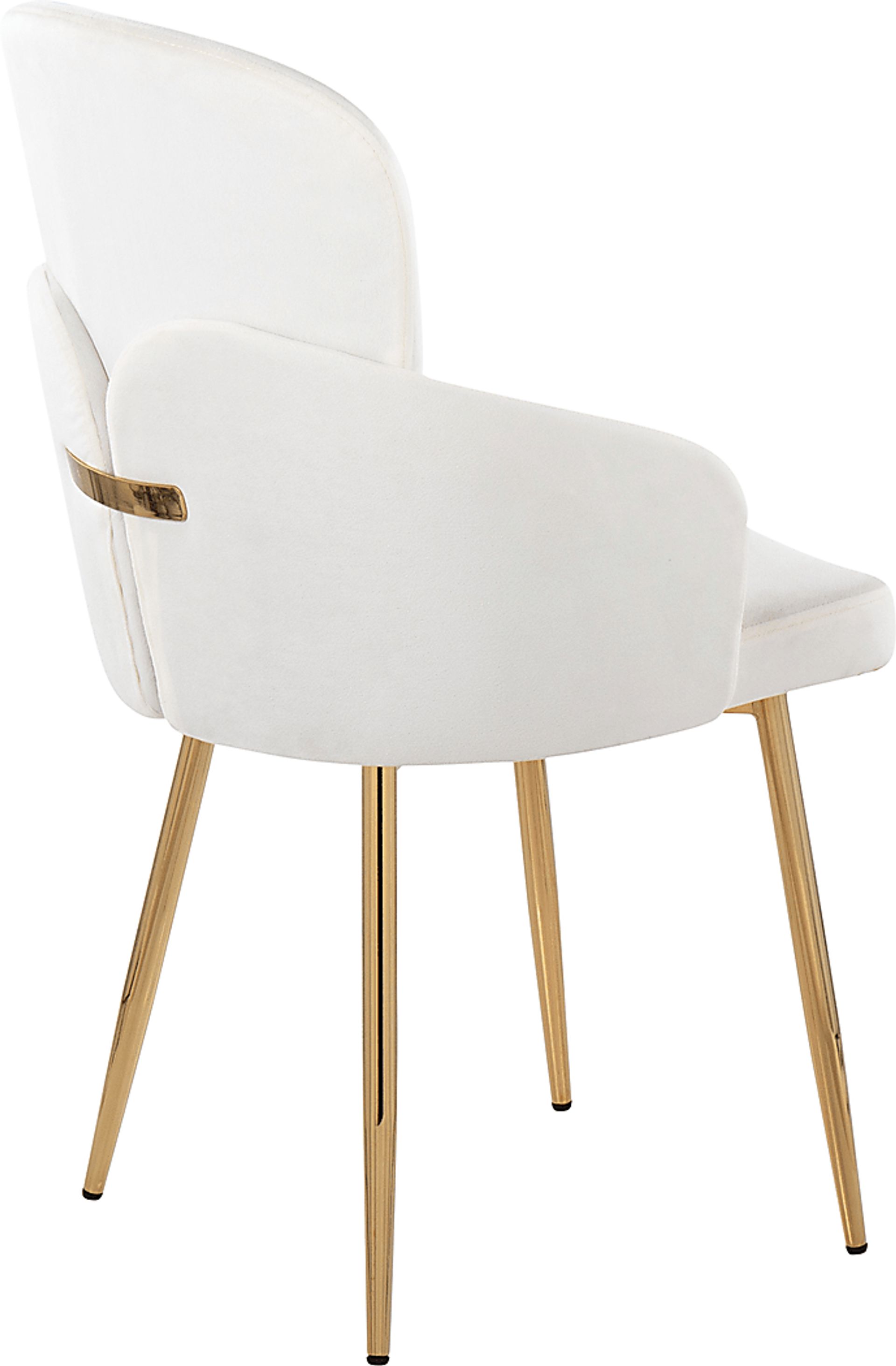 Maglista I Cream Velvet Dining Chair Set of 2 - Image 4