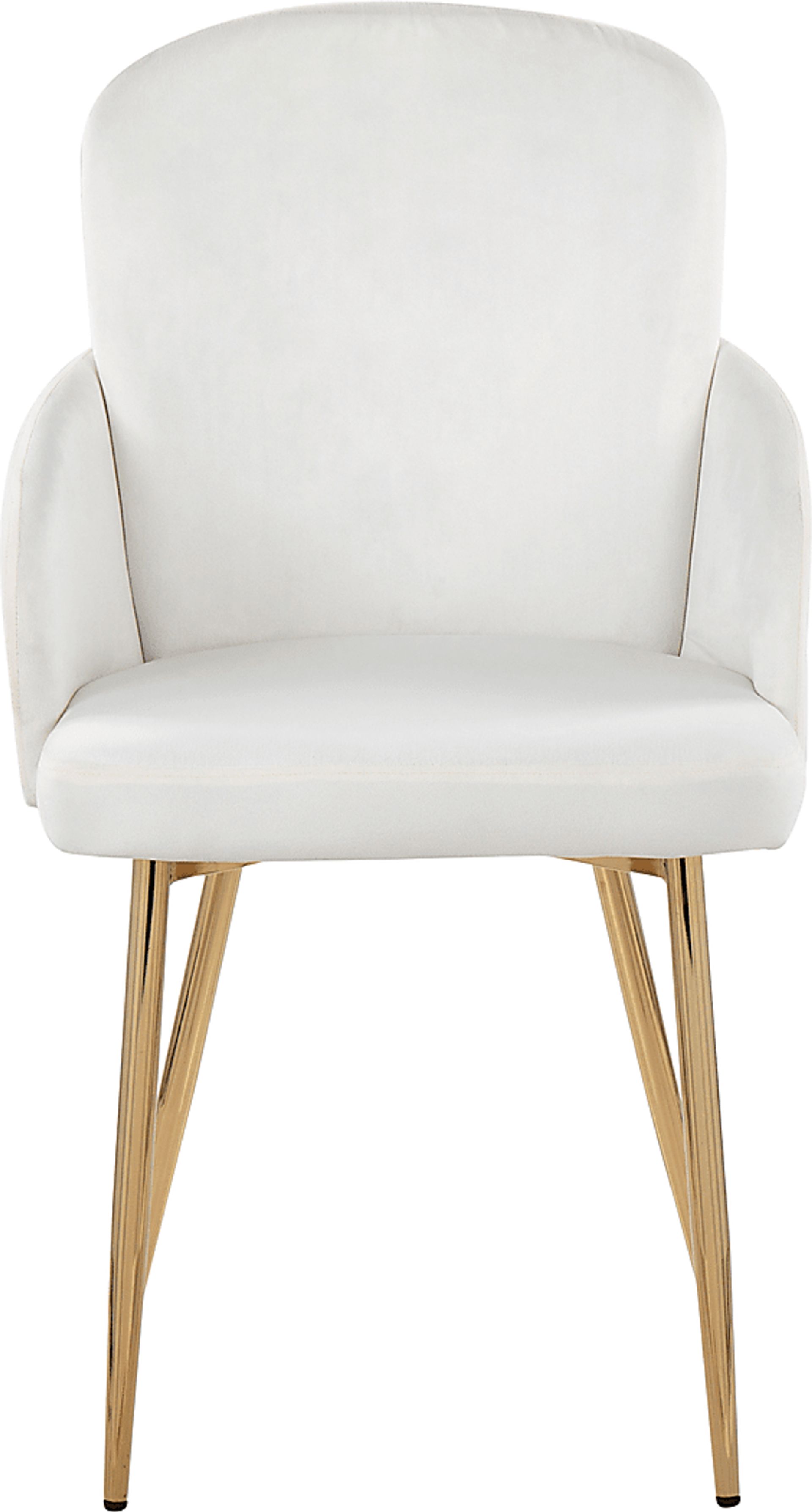 Maglista I Cream Velvet Dining Chair Set of 2 - Image 6