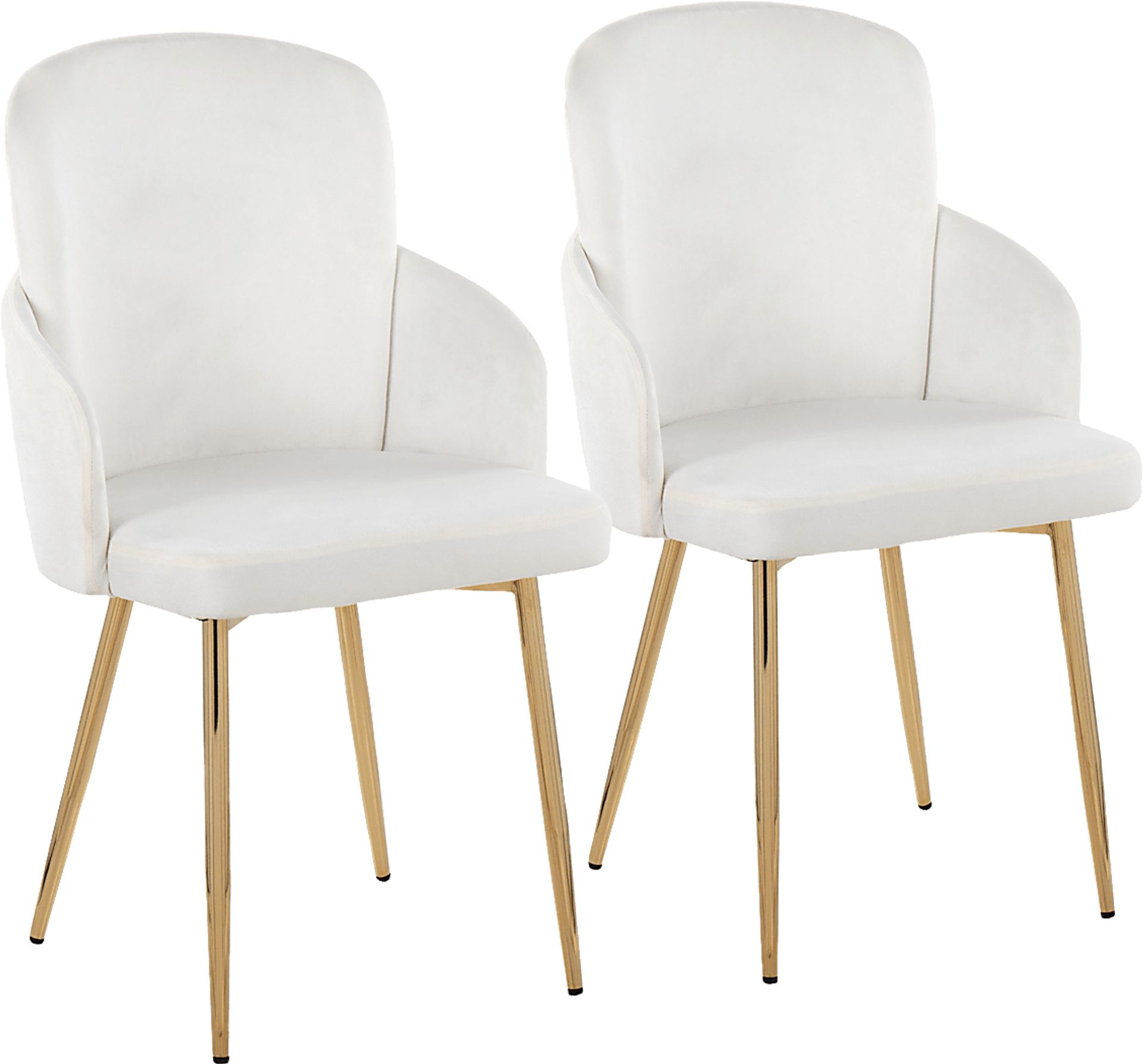 Maglista I Cream Velvet Dining Chair Set of 2 - Image 1