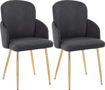 Maglista I Dark Gray Dining Chair Set of 2