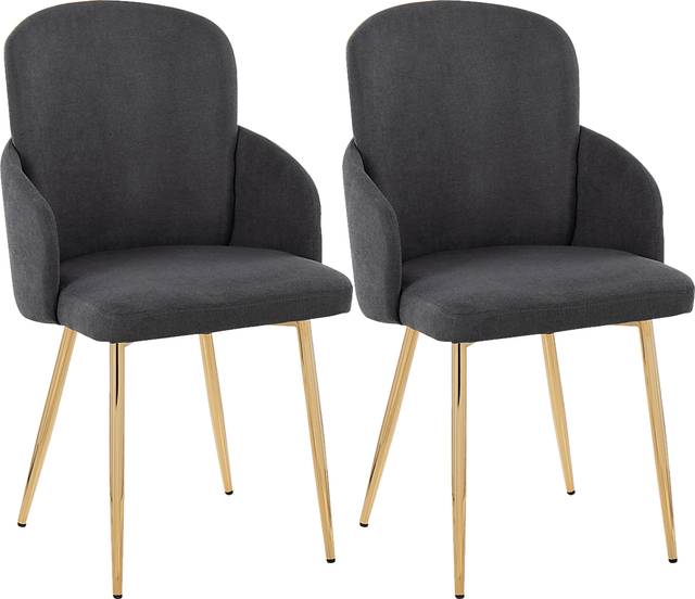 Maglista I Dark Gray Dining Chair Set of 2 - Thumbnail - Image 1