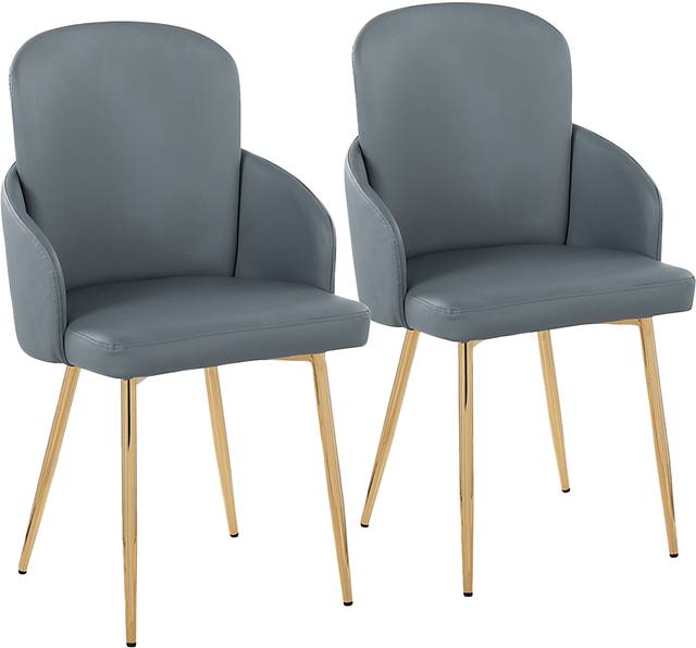 Maglista I Gray Dining Chair Set of 2 - Thumbnail - Image 1