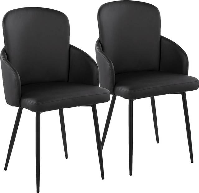 Maglista II Black Dining Chair Set of 2 - Thumbnail - Image 1