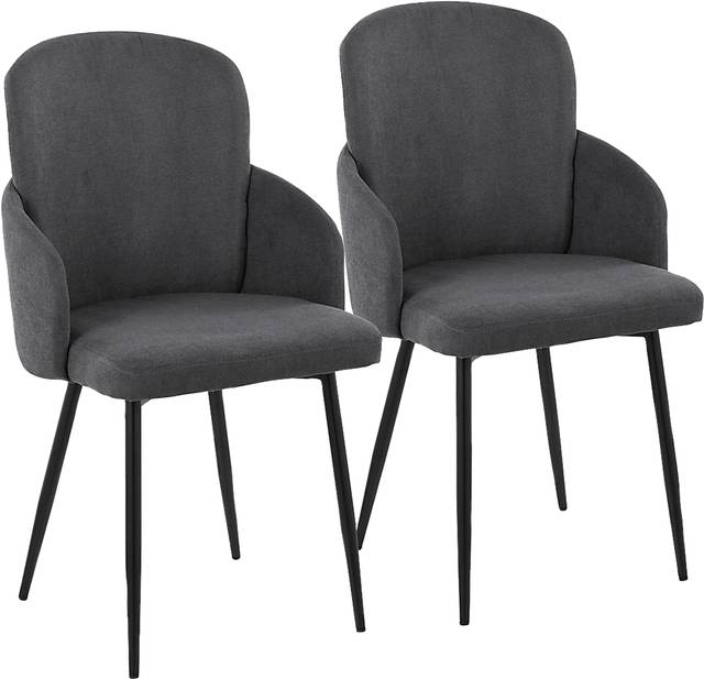 Maglista II Dark Gray Dining Chair Set of 2 - Thumbnail - Image 1