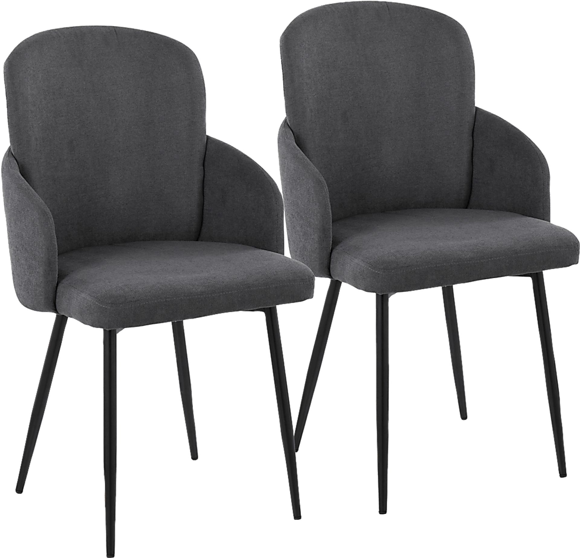 Maglista II Dark Gray Dining Chair Set of 2 - Image 1
