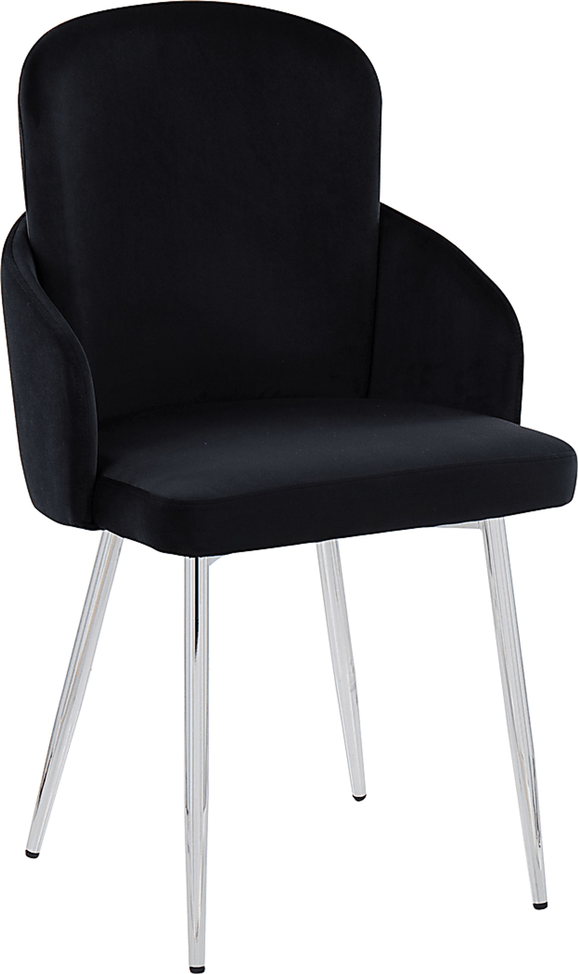 Maglista III Black Velvet Dining Chair Set of 2 - Image 2