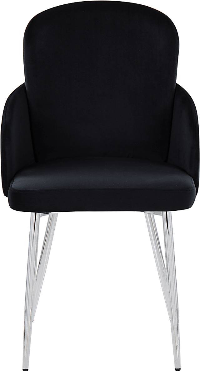 Maglista III Black Velvet Dining Chair Set of 2 - Thumbnail - Image 6