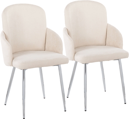 Maglista III Cream Dining Chair Set of 2