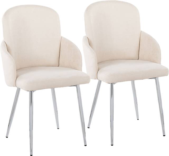 Maglista III Cream Dining Chair Set of 2 - Thumbnail - Image 1