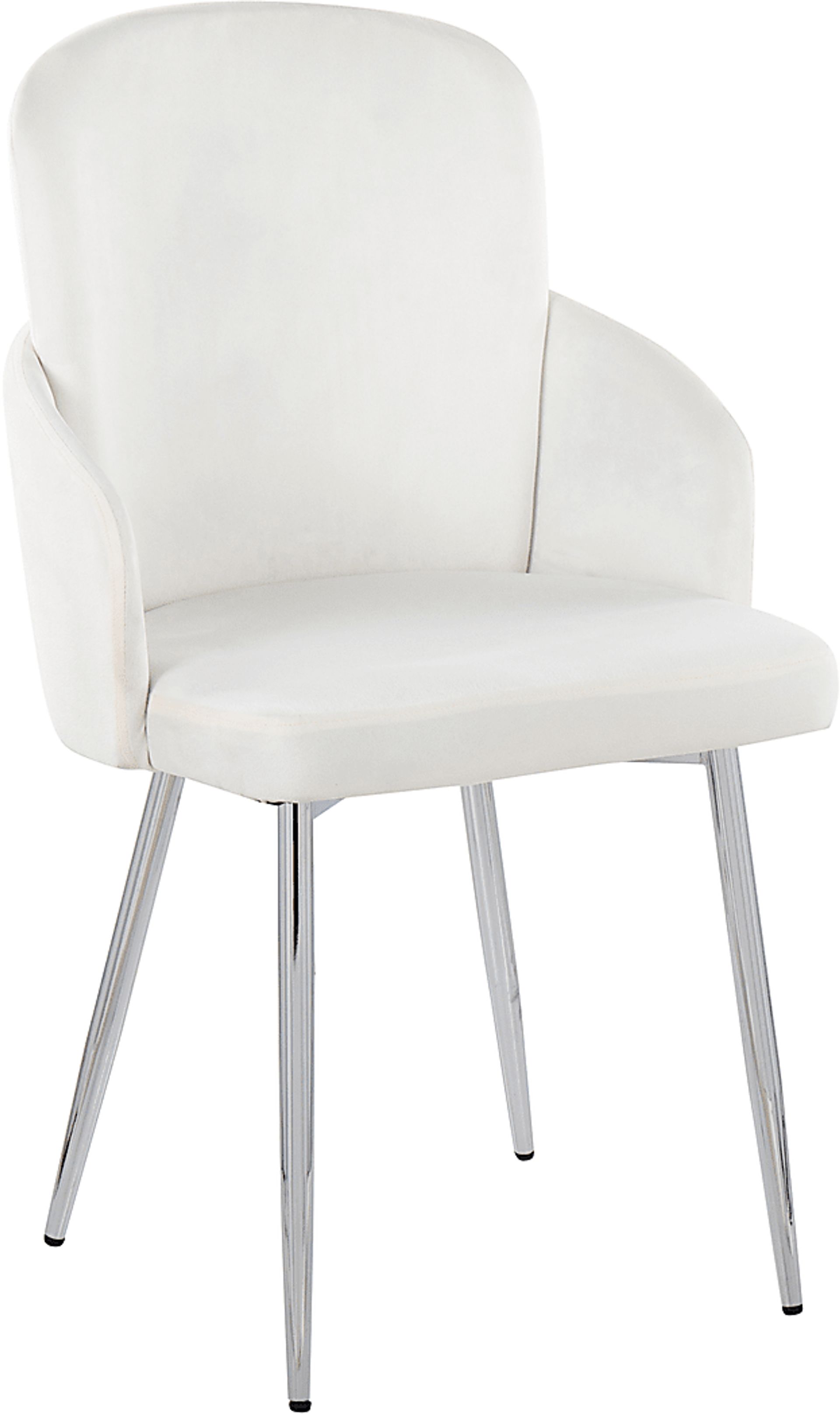 Maglista III Cream Velvet Dining Chair Set of 2 - Image 2