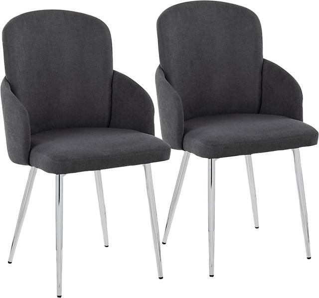 Maglista III Dark Gray Dining Chair Set of 2 - Thumbnail - Image 1