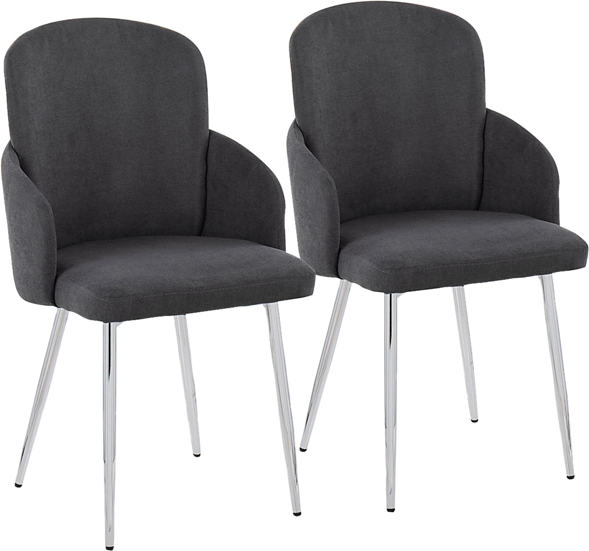 Maglista III Dark Gray Dining Chair Set of 2 - Image 1