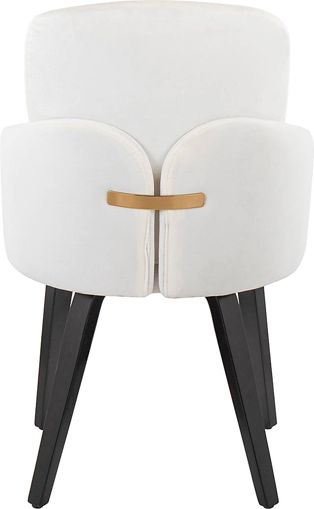 Maglista IV Cream Velvet Dining Chair Set of 2 - Thumbnail - Image 4