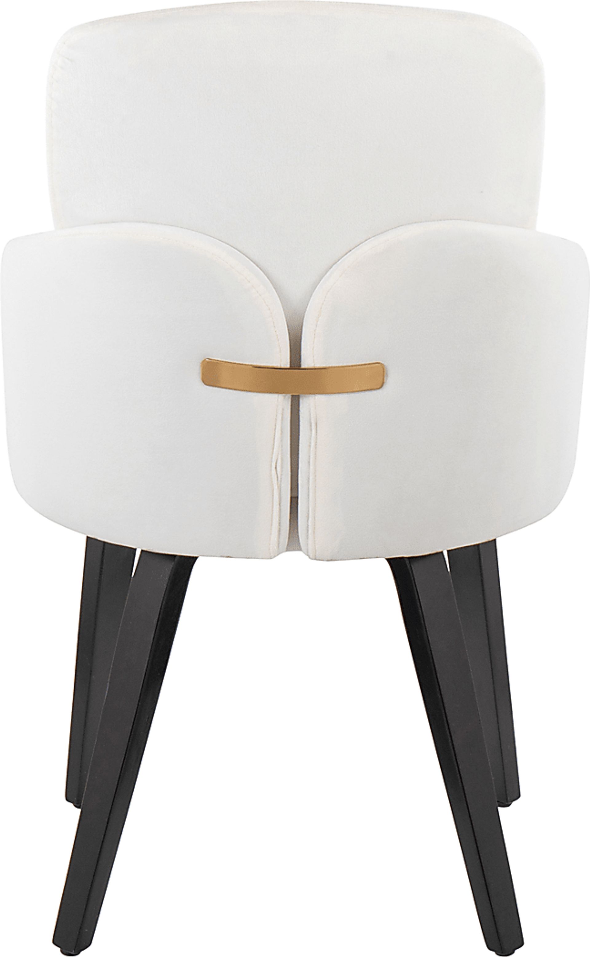 Maglista IV Cream Velvet Dining Chair Set of 2 - Image 4