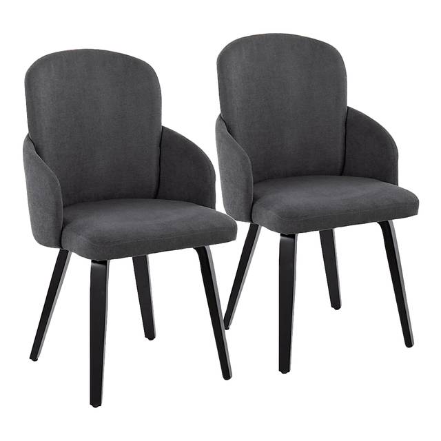 Maglista IV Dark Gray Dining Chair Set of 2 - Thumbnail - Image 1