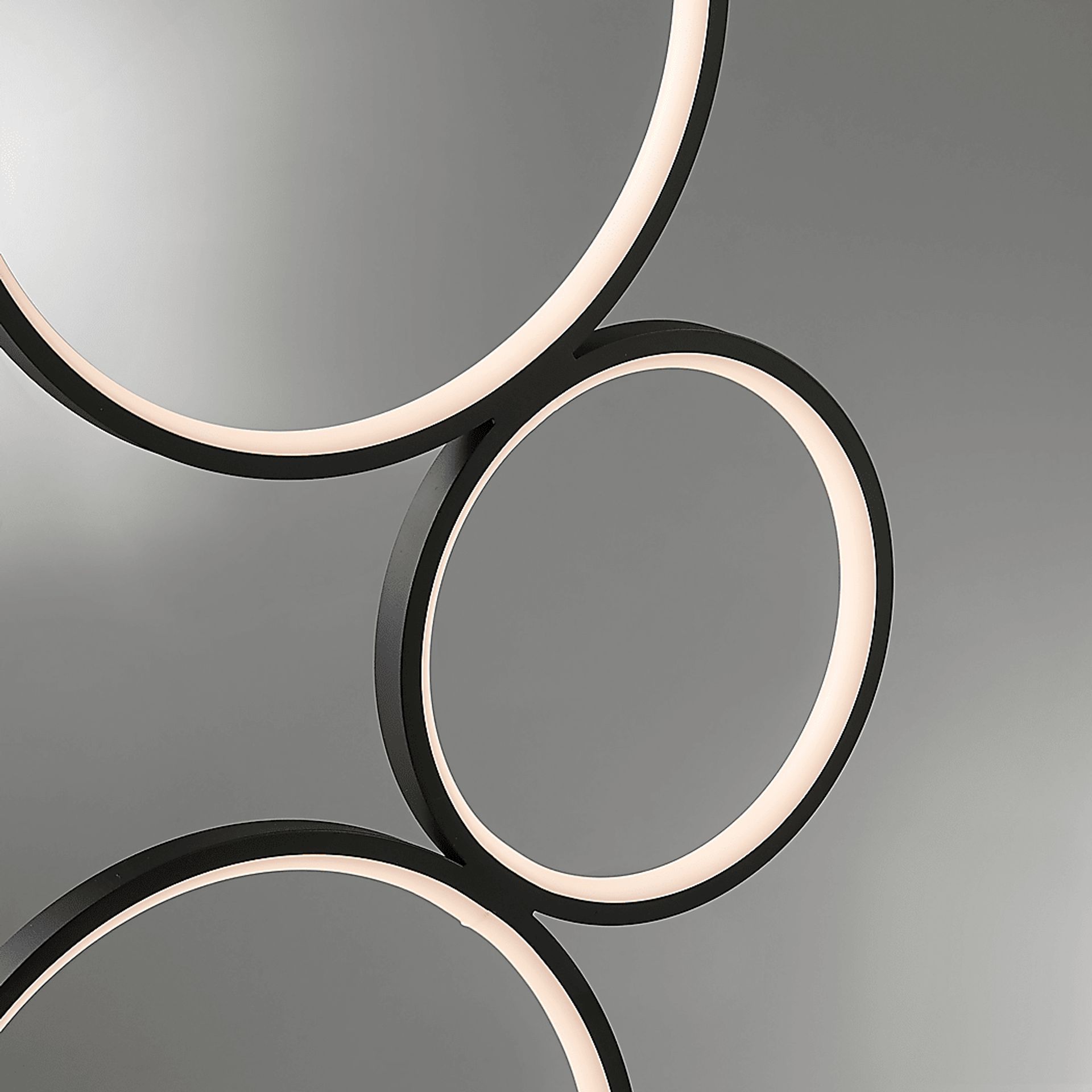 Magna Circle Black Floor Lamp - Image 3