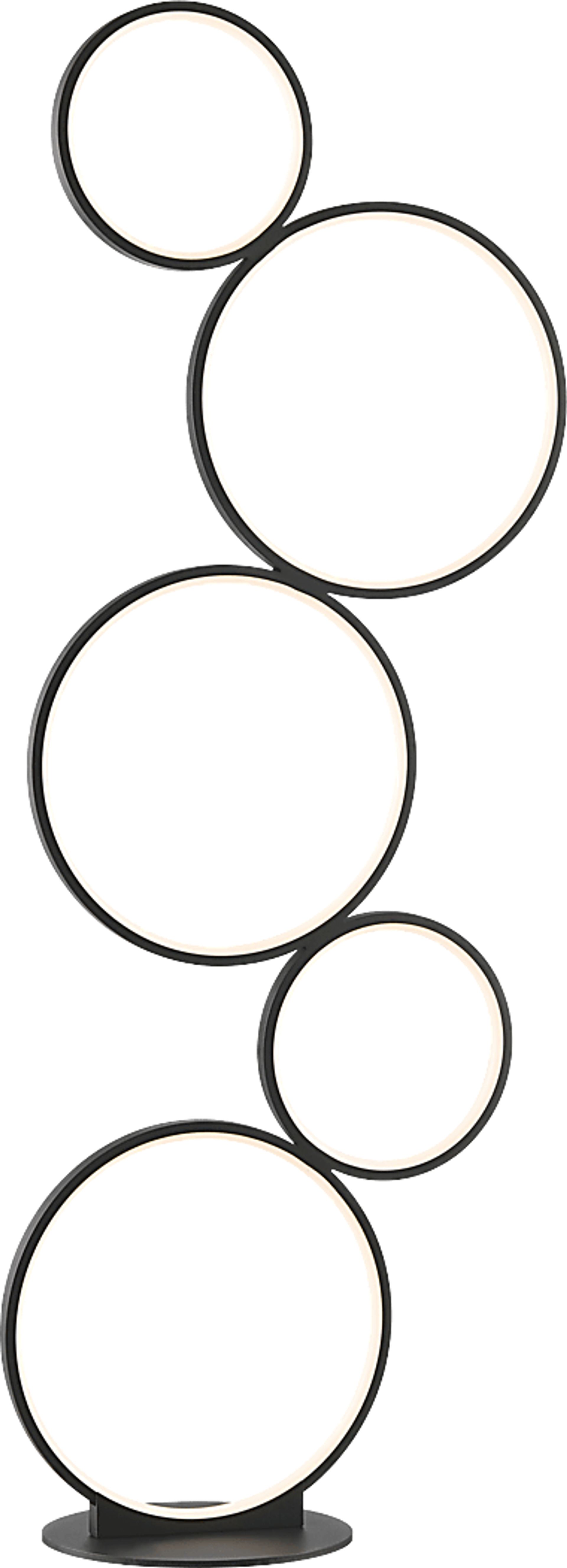 Magna Circle Black Floor Lamp - Image 1