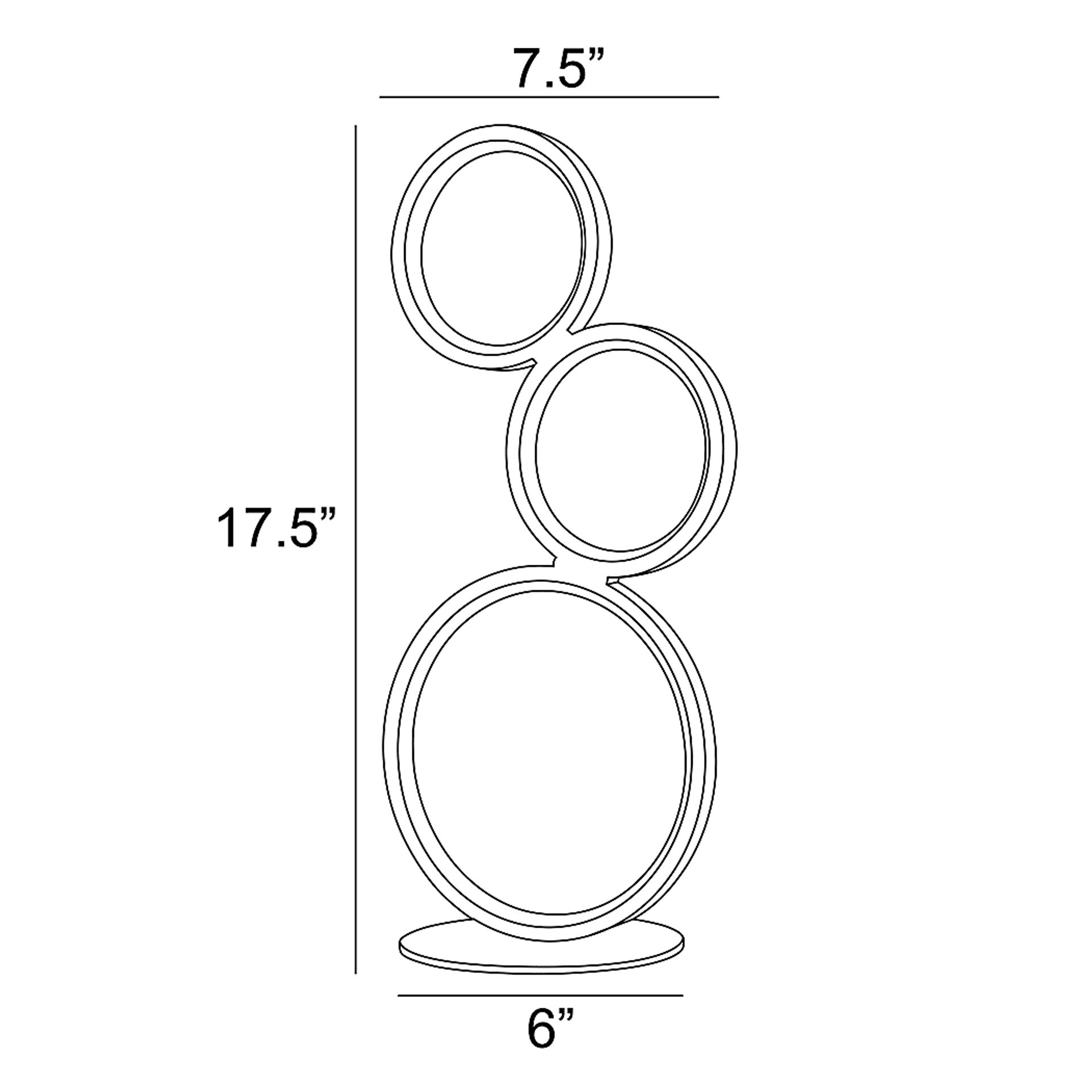 Magna Circle Black Lamp - Image 4