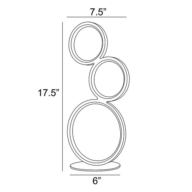 Magna Circle Blue Lamp - Thumbnail - Image 4