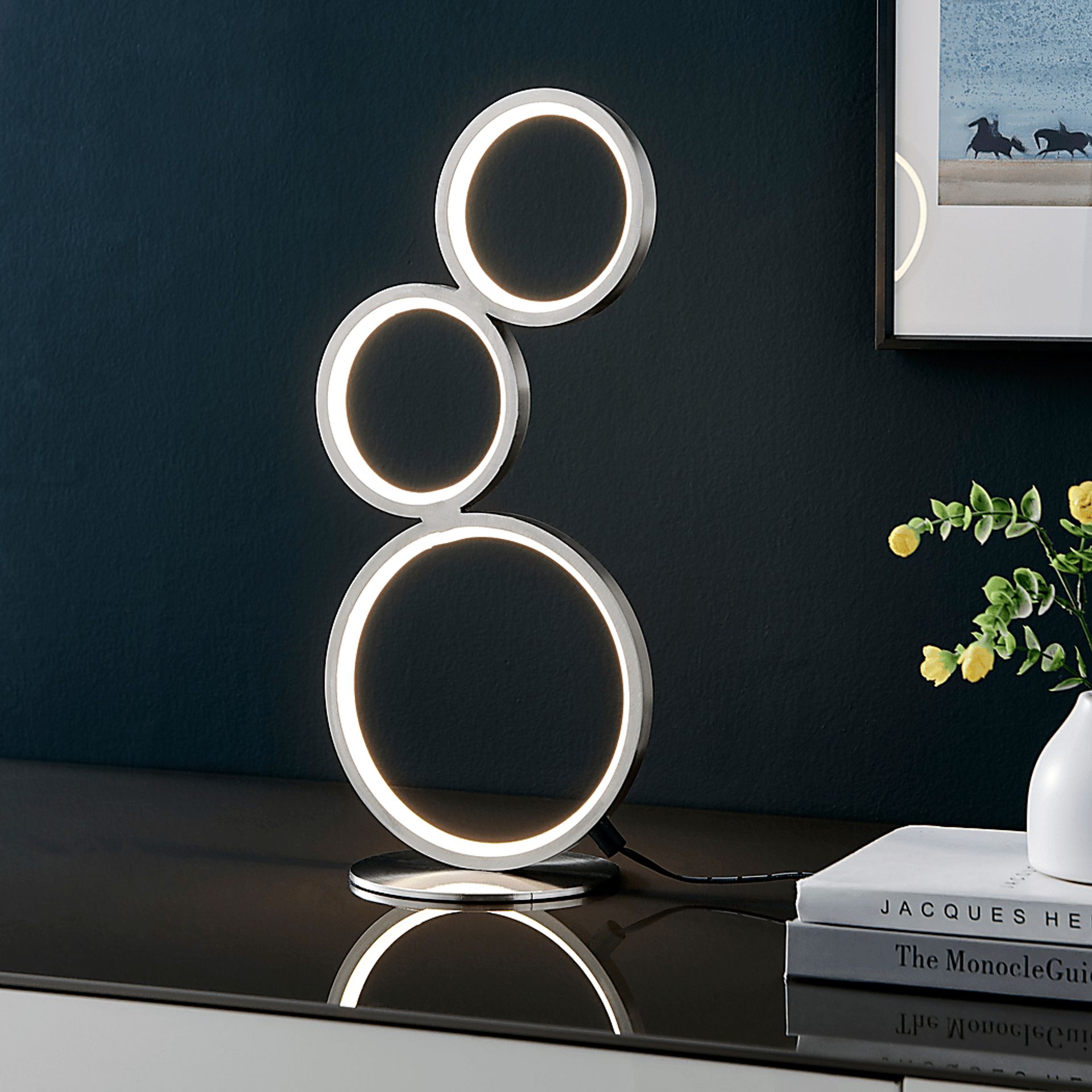 Magna Circle Nickel Lamp - Image 2