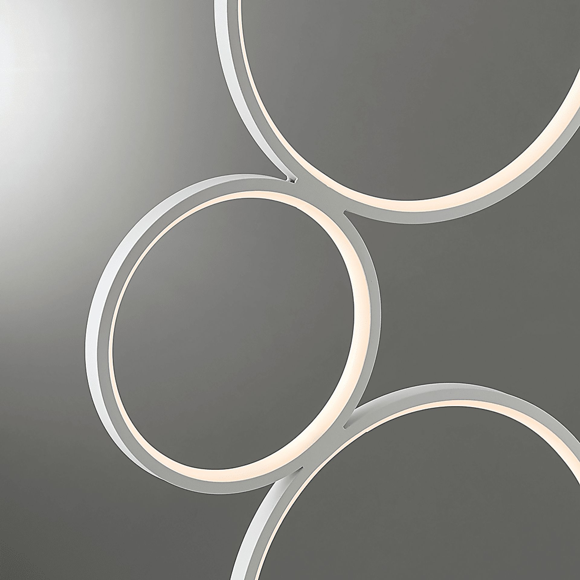 Magna Circle White Floor Lamp - Image 3