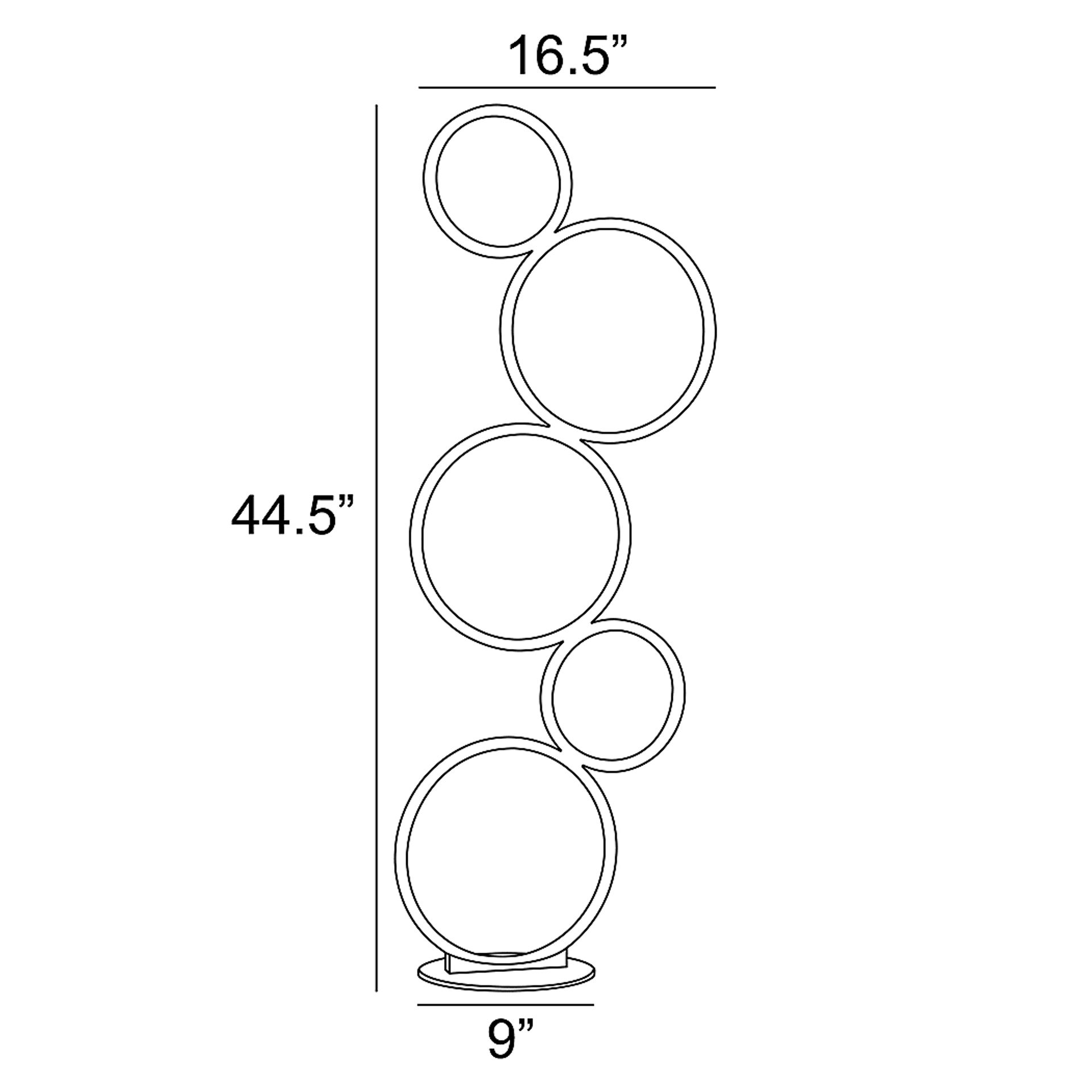 Magna Circle White Floor Lamp - Image 4