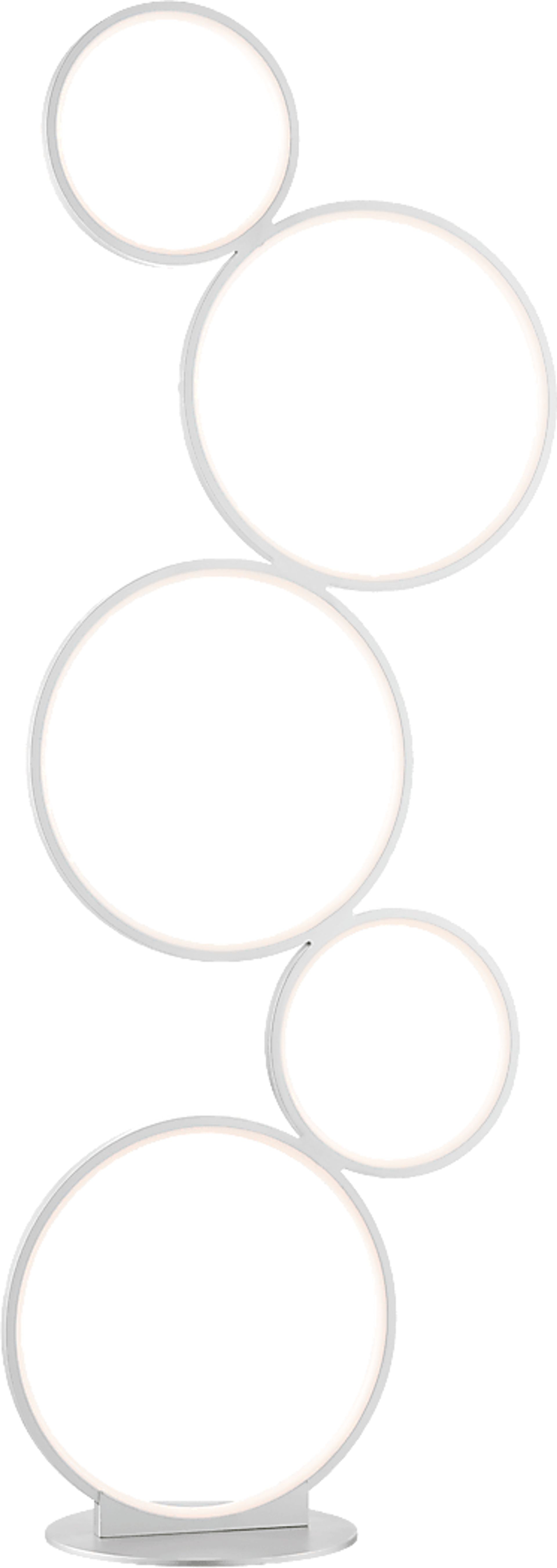 Magna Circle White Floor Lamp - Image 1