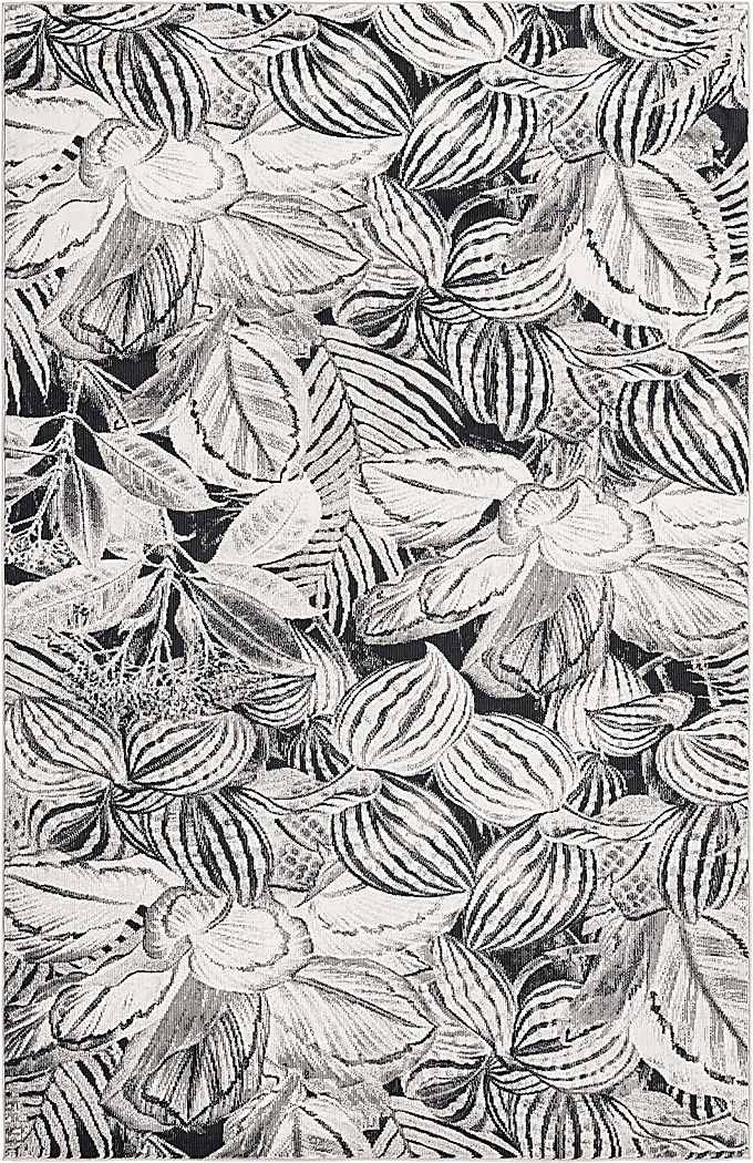 Magnolia Charcoal/Ivory 9' x 12'2 Rug