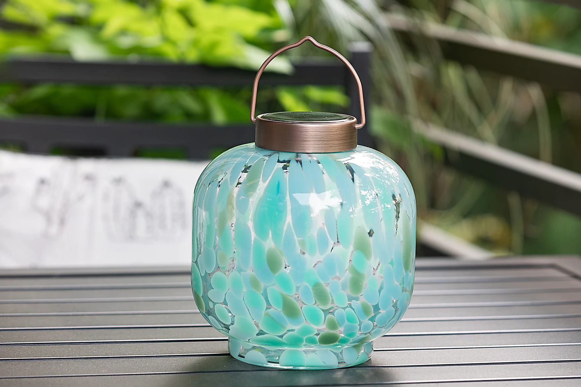 Magnus Blue Outdoor Lantern - Image 2