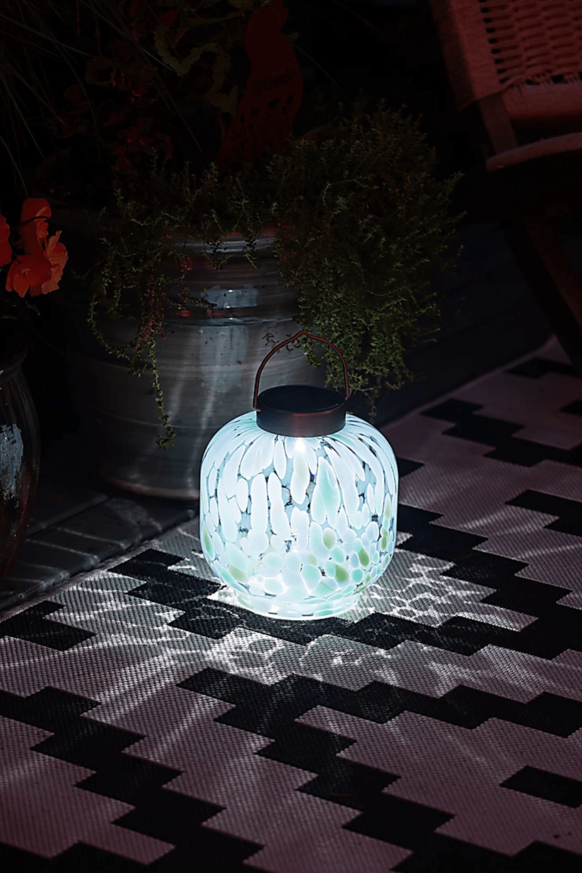 Magnus Blue Outdoor Lantern - Image 5