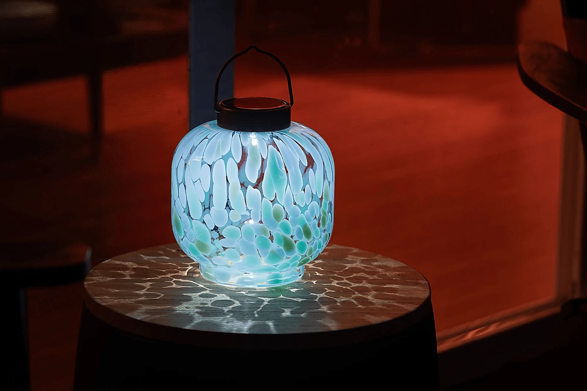 Magnus Blue Outdoor Lantern - Image 6