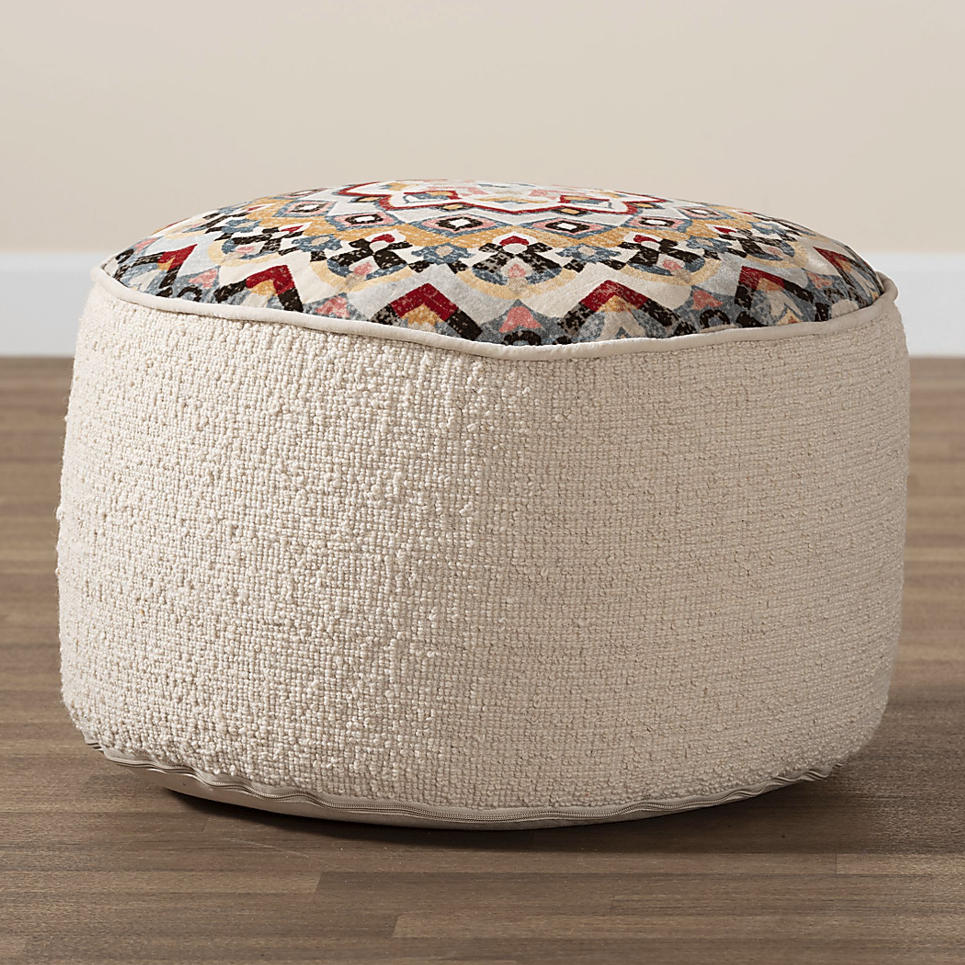 Magoun Cream Pouf - Image 3